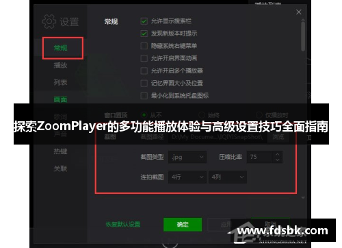 探索ZoomPlayer的多功能播放体验与高级设置技巧全面指南